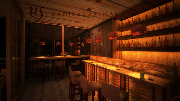 Bar Sahil Sarthak Interior Design Project Jim Corbette